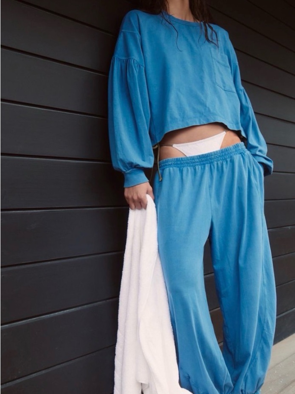 NWOT FP Movement Hotshot Recovery Pants XL blue - Picture 5 of 5